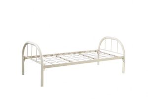 High Quality Steel <b>Single</b> <b>Bed</b> for Workers One Person Metal <b>Beds</b> KD Structure Student <b>Bed</b> Frame - Product Image 6