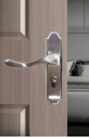 Serrure de porte personnalisée en acier inoxydable durable, silencieuse, pour hôtel, bureau et porte en bois, avec mécanisme à clé.