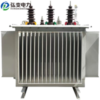 Transformateur de puissance triphasé électrique 10-35 KV 60Hz S11 630 KVA immergé dans l'huile avec sortie 110V/220V