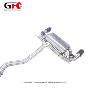 Sistema de Escape Catback GFC Performance para BMW 430i <span class=keywords><strong>Gran</strong></span> Coupé F36 B48 2016, Diseño de Válvula Doble con Tambor Único y Doble Salida de Escape - Product Image 4