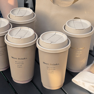 8 oz Logo personalizzato monouso PE pated Kraft <span class=keywords><strong>doppia</strong></span> <span class=keywords><strong>parete</strong></span> di carta tazze di stampaggio a caldo da asporto per andare <span class=keywords><strong>caffè</strong></span> bere tazza di carta con coperchio - Product Image 2