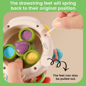 Zhorya mainan edukasi anak-anak, mainan melatih domba bayi, keterampilan gerak halus, mainan penyisipan memasukkan domba - Product Image 5