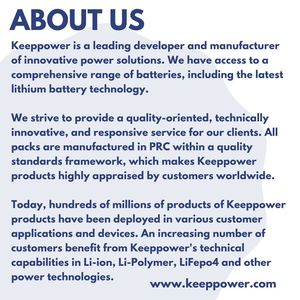 Keeppower 2s1p 26650 trạng thái rắn Pin 9.9V 2500mAh với tích lũy AM-1015-F và JST XH-4P kết nối - Product Image 4