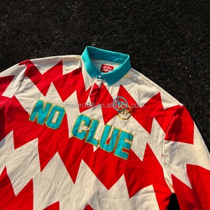เสื้อโปโลรักบี้แบบสั่งทำพิเศษ ปักลายปะติด ดีไซน์โอเวอร์ไซส์ ผ้าถัก 100% คอตตอน แขนยาว สำหรับผู้ชาย - Product Image 5