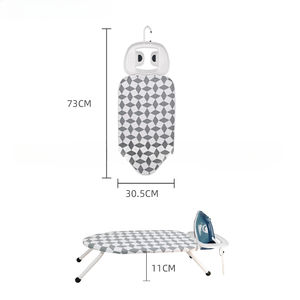 Planche à repasser pliable pratique à usage domestique Mini planche en tissu métallique réglable pour armoire pour le commerce extérieur transfrontalier - Product Image 1