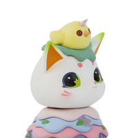 Figurine de fille mignonne en PVC, jouet d'art de collection, personnage animal fantastique, ornement de bureau, marque OEM, 14 ans et plus, unisexe, cadeau en gros