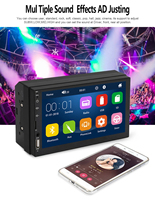 7 pouces plein écran tactile 2DIN miroir lien MP5 multimédia USB Aux-in carte SD voiture stéréo Auto Radio vidéo voiture lecteur dvd mp5
