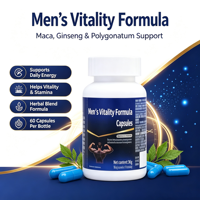 Complément Naturel pour Hommes : Maca, Ginseng Panax et Extrait de Polygonatum pour l'Augmentation de la Longueur du Pénis, Sans Gluten, 90 Capsules/Flacon – Booste l'Énergie