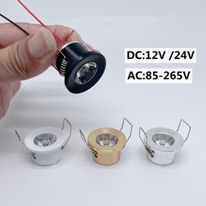 Mini <span class=keywords><strong>spot</strong></span> LED encastré 220v 1w <span class=keywords><strong>12v</strong></span> 24v, éclairage LED encastré, éclairage de plafond pour vitrine à bijoux, éclairage de plafond pour plantes - Product Image 2
