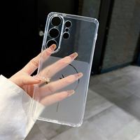 Coque magnétique transparente mate pour Samsung Galaxy S26 Ultra S25 S24 S23 Ultra Plus FE S22, colorée, pour protection S26 S25 +