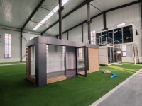 Portable Pliable Bureau Conteneur Hébergement Cabine Préfabriqué Emballage 20 Pied Conteneur Maison