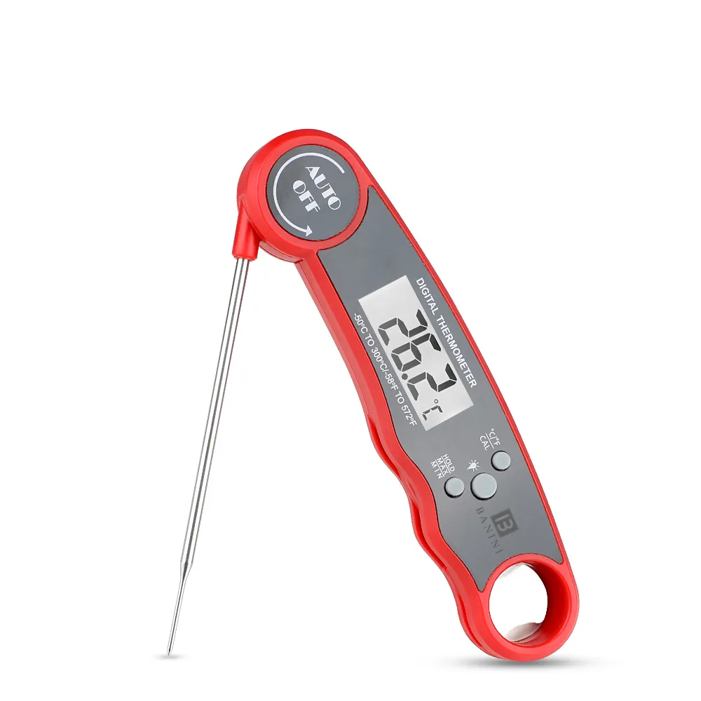 Digitales Instant Read-Fleisch thermometer Wasserdichtes Küchen-Kocht hermo meter mit Hintergrundbeleuchtungs-LCD zum Grillen von Rauchern