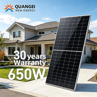 Panel Surya 600W 650W 670W 500W 550W Panel PV Watt Tipe-N TOPCon Bifacial Paneles Solares Kit Sistem Harga