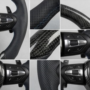 Volante de Fibra de Carbono y Cuero con 3 Palancas y Función de Calefacción para E92 F30 F10 E60 F31 - Product Image 5