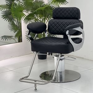 Fauteuil de Barbier Professionnel de Luxe Inclinable avec Pompe Hydraulique Robuste, Mobilier de Salon de Beauté pour Barbier - Product Image 5