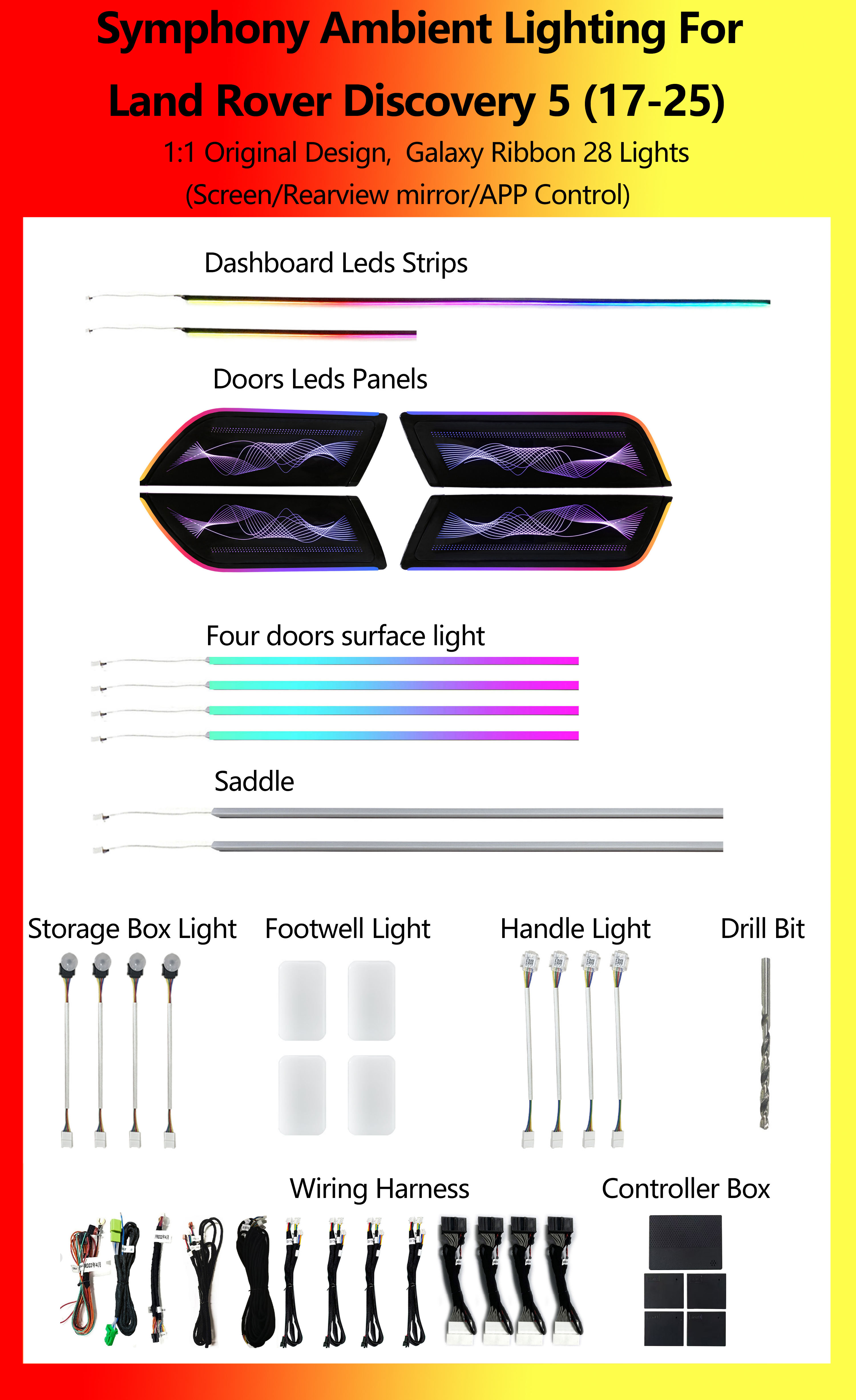Land Rover Discovery 5 Galaxy Ribbon Symphony 28 Lights