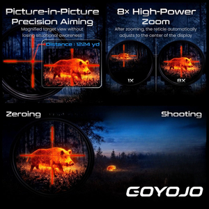 กล้องส่องกลางคืน GOYOJO GRS225 ความละเอียดสูง กล้องอินฟราเรดสำหรับการล่าสัตว์กลางแจ้ง พร้อมเส้นเล็งแบบหลายรูปแบบ กันน้ำ - Product Image 3