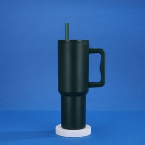 40oz Car <b>Travel</b> H4.0 <b>Handle</b> Tumbler Vacuum <b>Mug</b> Lid Straw Non-Slip Base OEM ODM Custom Design - Product Image 6