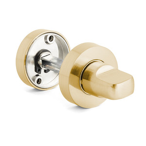 Muletilla de déverrouillage en zamak 35 nickel brossé, noir mat, or brossé, finition nickel brossé - Product Image 2