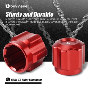 Bouchons anti-poussière de soupape de remplissage de ligne de <span class=keywords><strong>climatisation</strong></span> Bevinsee pour BMW E36 E46 E60 E90 E92 Z4 E85 X1 X3 X5 64538387438 64538387437 - Product Image 4
