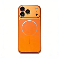 Casing Magnetik AG Frosted Mewah untuk iPhone 17 Pro Max Warna Asli Jendela Besar Tipis Premium Pelindung