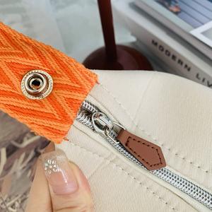 Canvas Cosmetic Bag Large Capacity Buckle <b>Makeup</b> Bags Portable Fashion Storage Bag for Women Men Travel Outdoor Beach - Product Image 3