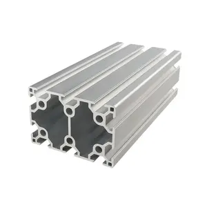 Perfis de extrusão em alumínio anodizado 6063, extrusão t-slot de alumínio