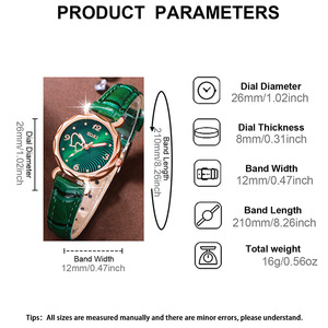 Luxury Women's Quartz <strong>Watch</strong> with Colorful Dial Belt <strong>Fashionable</strong> Casual Wristwatch Heart Small Jewelry <strong>Set</strong> New Arrival - Product Image 3