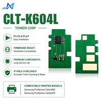 Chip de Tóner Samsung CLT-C604L Compatible con Impresoras ProXpress C4012ND C4062FX, Chip de Reinicio de Cartucho