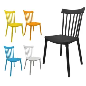 Cheap strong stackable plastic outside restaurant bistro patio cafe dining room outdoor chairs for garden and terrace