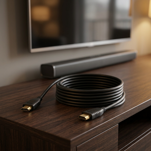 สายเคเบิลความเร็วสูง 2.0 สำหรับ 4K 3D 1080p 18Gbps  หุ้ม PVC ยาว 10 เมตร แบบหัวต่อชาย-ชาย - Product Image 2