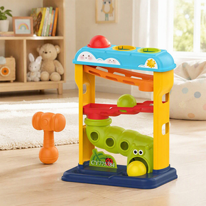 Nuevo Juguete <span class=keywords><strong>de</strong></span> Martillo y Bolas <span class=keywords><strong>para</strong></span> Niños Pequeños, Juguete Educativo Montessori <span class=keywords><strong>de</strong></span> Golpear con Martillo <span class=keywords><strong>para</strong></span> Desarrollar Habilidades Motoras Finas - Product Image 2