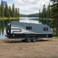 Kit de conversion intérieur pour caravane de luxe pliable CAMPTRL avec cuisine en acier inoxydable et sièges haut de gamme