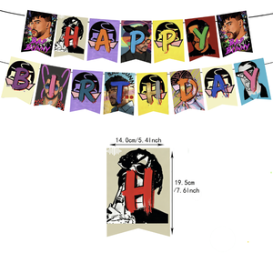 Artículos para Fiesta de Cumpleaños con Temática de Bad Bunny, Regalos para Fanáticos del <span class=keywords><strong>Cantante</strong></span>, Decoración para Fiestas de Cumpleaños para Niños y Niñas - Product Image 3
