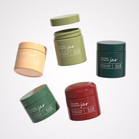 Pot de Crème Cosmétique Vide de Luxe 50g avec Bouchon Vissant en Plastique pour Emballage de Soins de la Peau, Crème pour les Yeux et Lotion avec Logo Personnalisé