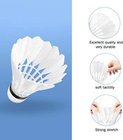 Volants de badminton très vendus et de haute qualité, pour les activités familiales et l'entraînement