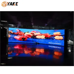 Yake Hochwertige RGB-Matrix SMD P3.91 P4.81 LED-Beschilderung Innen runde runde gebogene LED-Anzeige LED-Panel für Veranstaltungen