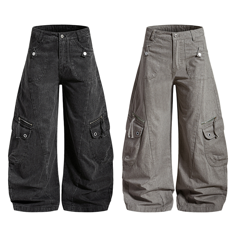 American style Deconstructed Design High waisted