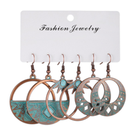 Ensemble de boucles d'oreilles pendantes vintage bohèmes turquoise, plaqué argent, style ethnique gitan tribal, avec plumes, cadeau de mariage pour femme