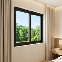 Ventana Abatible Moderna de PVC CHANGYI con Puertas Corredizas de Vidrio Doble UPVC para Hoteles, Diseño de Marco de Plástico