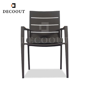 Bán buôn Patio đồ nội thất Set nhôm ban công mở rộng cafe 8 Stackable đồ nội thất ngoài trời Bàn và ghế - Product Image 4