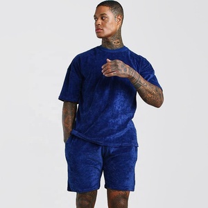 การออกแบบแฟชั่นล่าสุด Velour และกำมะหยี่และกางเกงขาสั้นชุดคู่ - Product Image 1