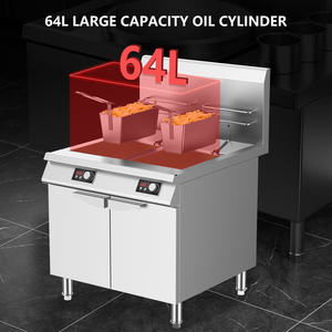 Commercial Double Réservoir 64l Brûleur Électrique Cuisinière <span class=keywords><strong>À</strong></span> Huile <span class=keywords><strong>À</strong></span> <span class=keywords><strong>Induction</strong></span> Auto Sauté Machine 15kw Plat <span class=keywords><strong>Friteuse</strong></span> <span class=keywords><strong>À</strong></span> <span class=keywords><strong>Induction</strong></span> Profonde Cuisinière - Product Image 3