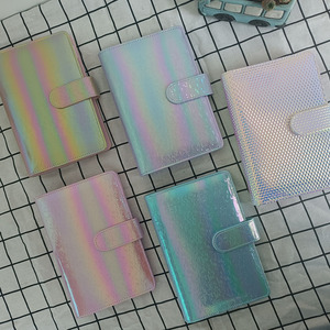Personalisierte Logo Elegant Holographic Hardcover Leather Clear Pocket Cash Envelopes Ring Binder A6 Wallet Budget Planer - Product Image 6