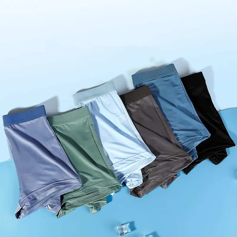 Custom Logo Brand New Design High Elastic Spandex man underwear soft cotton boxers mens seamless underwear