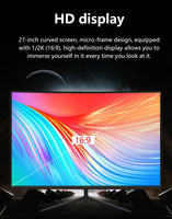 Moniteur de jeu incurvé pas cher 27 34 pouces, synchronisation RGB, 4K, 144 Hz, 1 ms, 21:9, support mobile, panneau LCD IPS Aoc