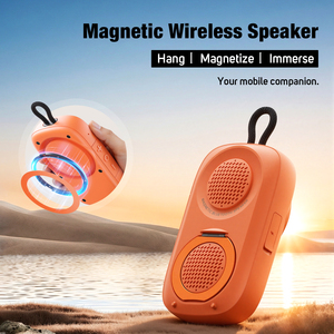 Lightweight Magnetic <b>Wireless</b> Bluetooth <b>Speaker</b> IPX6 Waterproof Stereo Sound Outdoor Camping Biking Bathroom Handsfree Player - Product Image 3