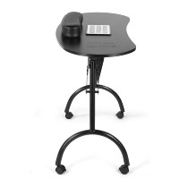 Table de manucure pliable portable avec collecteur de poussière, bureau à ongles professionnel avec repose-poignet pour salon de beauté et studio de manucure