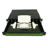 SURELINK SL-ODF Panneau de brassage fibre optique 48 ports 12/24/48 fibres, montable en rack coulissant SC/LC/FC FTTH ODF Certifié CE