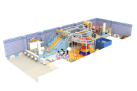 Parque Infantil Interior Comercial para Niños, Castillo Inflable Personalizado, Centro de Juegos Infantil Ecológico para Centros Comerciales